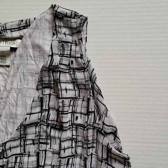 White House Black Market tank top style blouse sleeveless layered top shirt WHBM - Picture 14 of 16